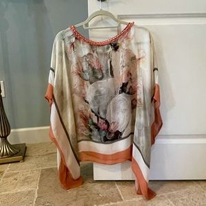 Dramatic flowing sheer top by Blank London